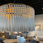 Люстра серая плетеная с кисточками Boho Tassel Chandelier варинант исполнения - 2 | Loft Concept в Рязани