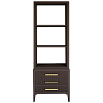 Этажерка Primo с ящиками шпон Темный орех варинант исполнения - 1 | Loft Concept в Рязани