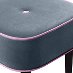 Квадратный мягкий пуф на черных ножках Winton Pouf Square варинант исполнения - 24 | Loft Concept в Рязани