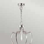 Люстра цвета никель с 6-ю лампами и стеклянными подвесками Elstead Lighting варинант исполнения - 4 | Loft Concept в Рязани