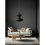 Подвесной вязаный черный светильник «Моника» варинант исполнения - 3 | Loft Concept в Рязани