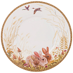 Чайная пара из фарфора с изображением собаки и зайцев 300 мл Hunting Porcelain Collection 2 варинант исполнения - 3 | Loft Concept в Рязани