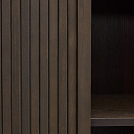 Буфет тёмно-коричневого цвета из ясеневого шпона с 2-мя раздвижными дверями Toinette варинант исполнения - 3 | Loft Concept в Рязани