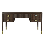 Письменный стол с 4-мя ящиками Elsa Dreams Walnut варинант исполнения - 6 | Loft Concept в Рязани