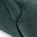 Полукруглое мягкое кресло Halle Green Armchair варинант исполнения - 6 | Loft Concept в Рязани