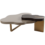 Кофейный стол со столешницей волнистой формы Gale Curved Coffee Table варинант исполнения - 3 | Loft Concept в Рязани