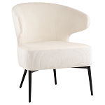 Современное мягкое кресло на металлических ножках Rakush Milk варинант исполнения - 1 | Loft Concept в Рязани