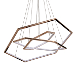 Люстра с 3-мя подвесами в виде шестиугольников Hexagon Horizontal варинант исполнения - 1 | Loft Concept в Рязани