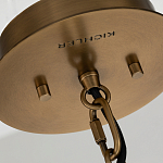 Подвесной светильник с узким цилиндрическим абажуром из черных вертикальных реек Kichler варинант исполнения - 4 | Loft Concept в Рязани