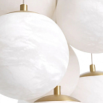 Люстра подвесная круглая с сферическими плафонами из натурального камня Glowing Spheres варинант исполнения - 4 | Loft Concept в Рязани