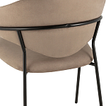 Коричневый стул с обивкой из искусственной замши Alexis варинант исполнения - 7 | Loft Concept в Рязани