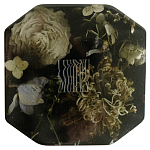 Шкатулка из эпоксидной смолы с цветами черная Epoxy Resin Square Box Black варинант исполнения - 1 | Loft Concept в Рязани