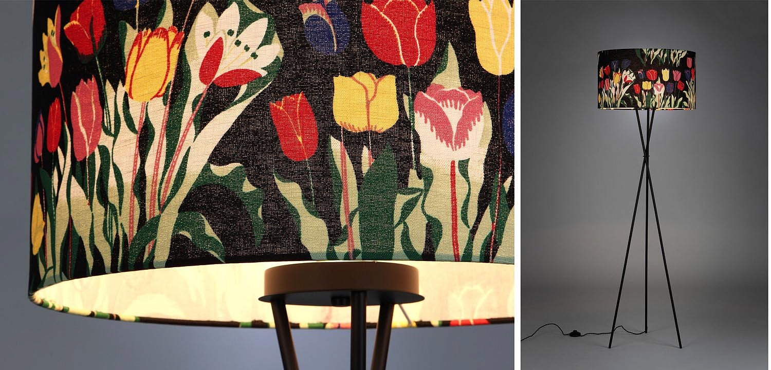 Торшер Colored Lampshade Tulips Floor Lamp Торшер Colored Lampshade Tulips Floor Lamp - Loft-Concept в Рязани