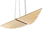 Люстра в виде распахнутых крыльев из тонких металлических планок Flight of Freedom варинант исполнения - 4 | Loft Concept в Рязани