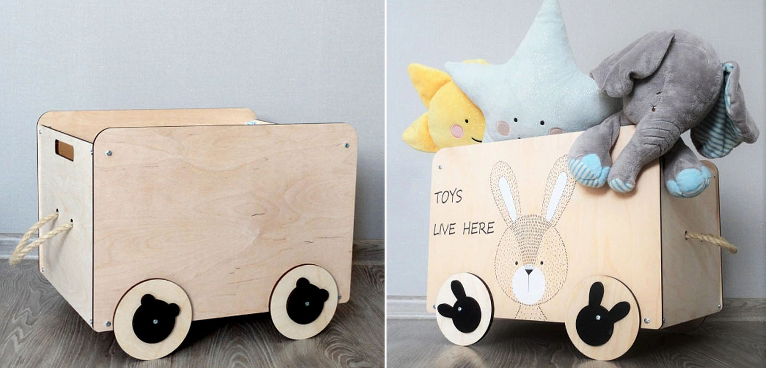 Ящик Wooden Box Bunny Ящик Wooden Box Bunny - Loft-Concept в Рязани