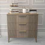 Комод коричневого цвета с 3-мя ящиками Harper Line варинант исполнения - 1 | Loft Concept в Рязани