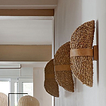 Бра плетеное из ротанга Chainmail варинант исполнения - 1 | Loft Concept в Рязани