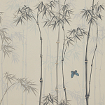 Обои ручная роспись Distant Bamboo Special Colourway on white dyed paper варинант исполнения - 1 | Loft Concept в Рязани