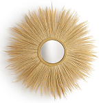 Зеркало с бахромой из растительных волокон WICKER MIRROR 120 варинант исполнения - 1 | Loft Concept в Рязани