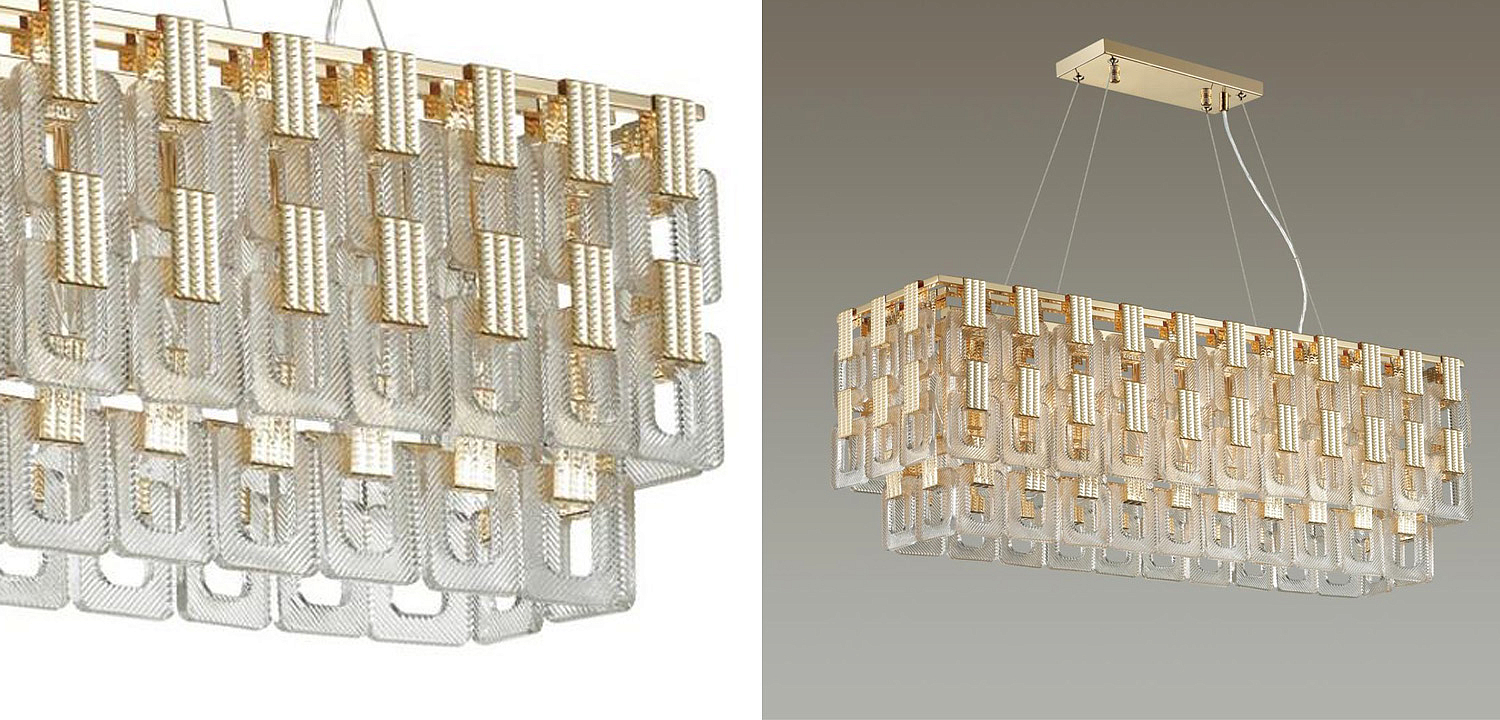 Люстра Ribbed Elements Pendant Linear Люстра Ribbed Elements Pendant Linear - Loft-Concept в Рязани