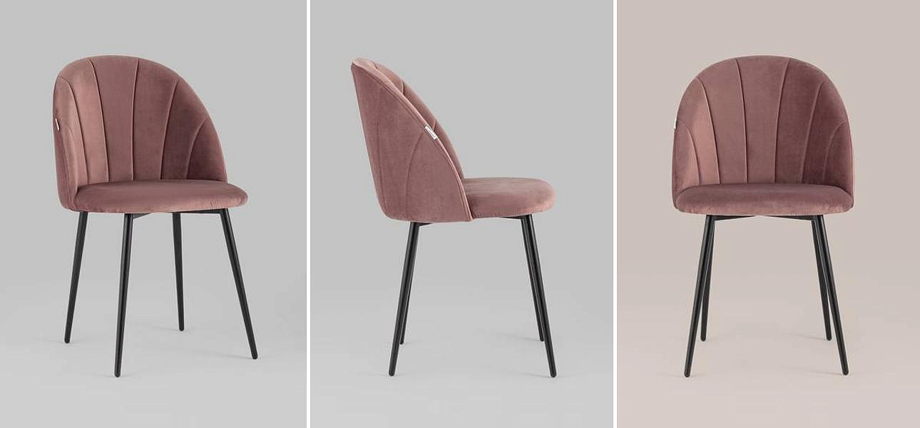 Стул Balsari S Chair Пыльно-Розовый Велюр Стул Balsari S Chair Пыльно-Розовый Велюр - Loft-Concept в Рязани