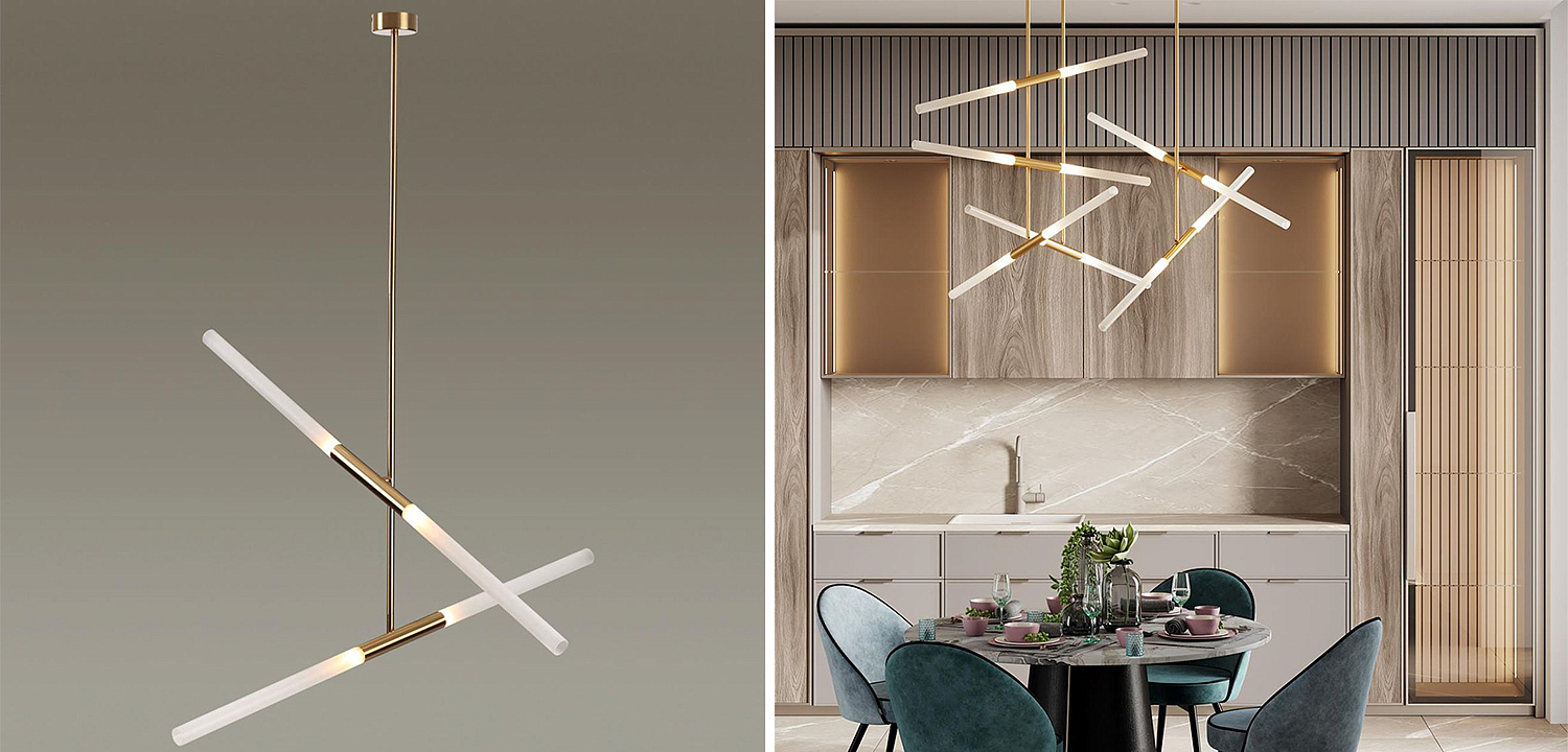 Светильник Gold Delta Light 4 lamp Светильник Gold Delta Light 4 lamp - Loft-Concept в Рязани