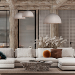 Подвесной светильник в форме купола белого цвета с ажурной бахромой Tactile Line варинант исполнения - 12 | Loft Concept в Рязани