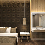 Гипсовая 3D Панель M-106 варинант исполнения - 1 | Loft Concept в Рязани