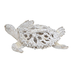 Статуэтка черепаха с ажурным панцирем и детализированной текстурой в белом цвете Marine Accessories варинант исполнения - 1 | Loft Concept в Рязани