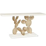 Консоль прямоугольная белая с основанием в виде кактуса Cactus варинант исполнения - 1 | Loft Concept в Рязани