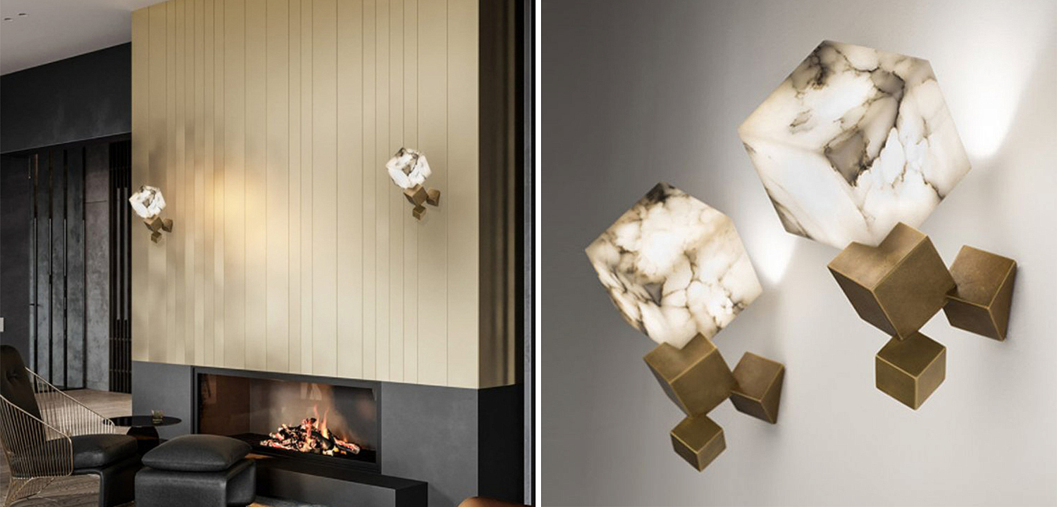 Бра Marble Cube Wall lamp Бра Marble Cube Wall lamp - Loft-Concept в Рязани