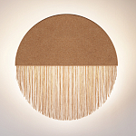 Бра круглое натуральная пробка с бахромой Natural Cork варинант исполнения - 3 | Loft Concept в Рязани