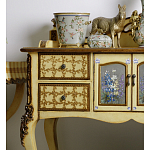 Комод деревянный Illustration of flowers варинант исполнения - 5 | Loft Concept в Рязани