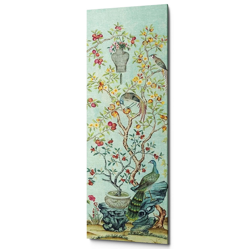 Постер Blue Chinoiserie 3 Голубой пастельный Постер Blue Chinoiserie 3 Голубой пастельный в Рязани | Loft Concept