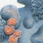 Тканый вручную Большой абстрактный гобелен Frost Forest варинант исполнения - 1 | Loft Concept в Рязани