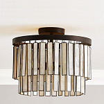 Потолочный светильник с подвесами из перламутра Unique Shine Effect варинант исполнения - 2 | Loft Concept в Рязани