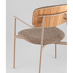 Стул Doe с подклокотниками коричневый варинант исполнения - 3 | Loft Concept в Рязани