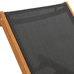 Шезлонг из текстиля и эвкалипта Power of Nature варинант исполнения - 5 | Loft Concept в Рязани