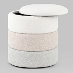 Пуф Three Colors в ткани букле из трех цветов  варинант исполнения - 3 | Loft Concept в Рязани