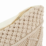Чехол на подушку с макраме бежевого цвета Macrame варинант исполнения - 3 | Loft Concept в Рязани