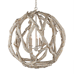 Люстра круглая в виде веток деревьев Natural Driftwood варинант исполнения - 1 | Loft Concept в Рязани