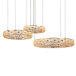 Люстра из 3-х колец с текстурной огранкой Reflection of Reality варинант исполнения - 2 | Loft Concept в Рязани