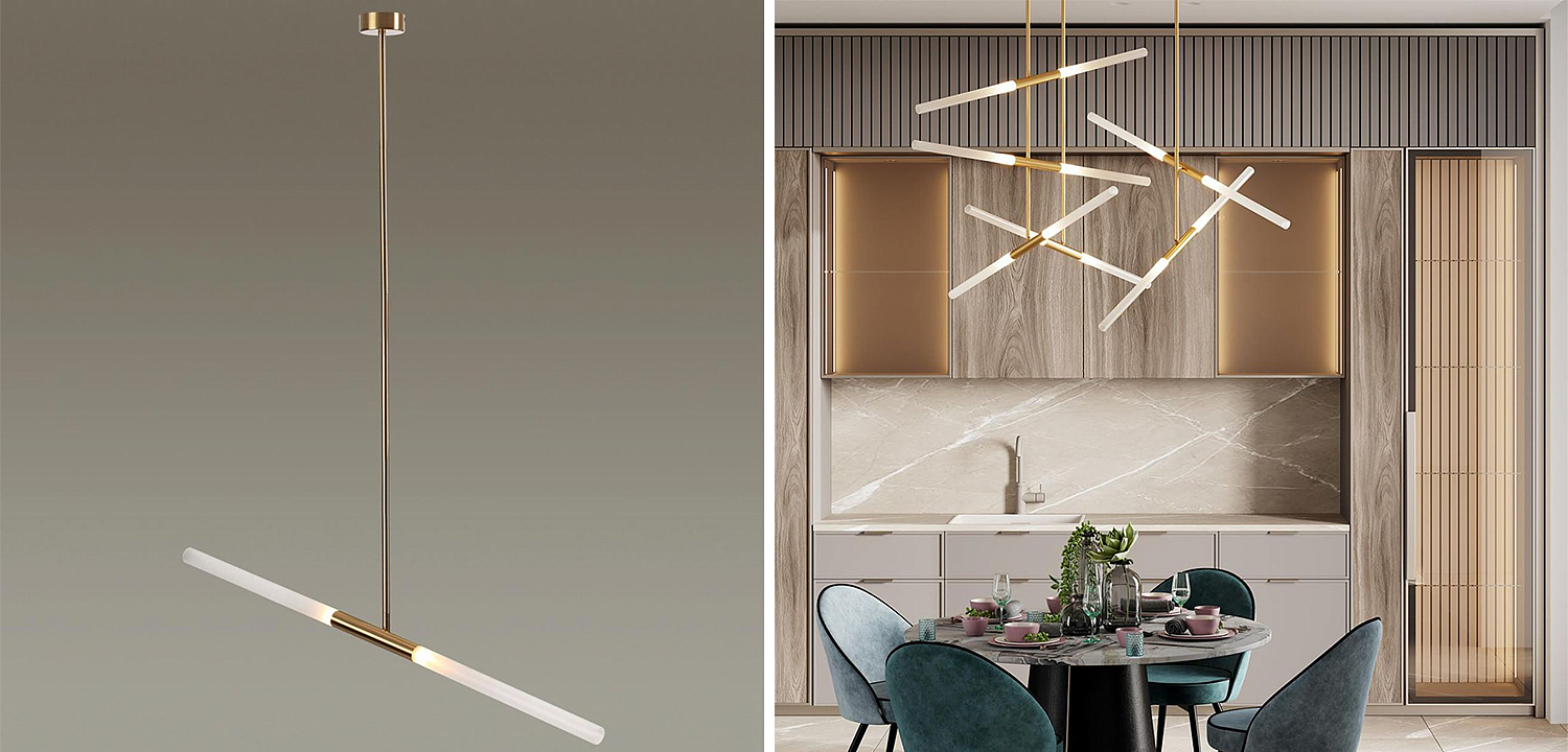 Светильник Gold Delta Light 2 lamp Светильник Gold Delta Light 2 lamp - Loft-Concept в Рязани