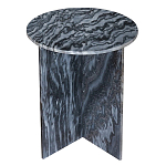 Столик кофейный с столешницей из черного мрамора Compact Black Marble Table варинант исполнения - 1 | Loft Concept в Рязани