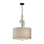 Люстра с серым тканевым плафоном Flourish варинант исполнения - 2 | Loft Concept в Рязани