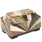 Шкатулка из натурального камня змеевик Stone Casket варинант исполнения - 2 | Loft Concept в Рязани