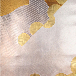 Обои ручная роспись в стиле Арт-деко Namban Colourway SC-290 on Deep Rich Gold gilded paper варинант исполнения - 2 | Loft Concept в Рязани