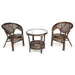 Комплект уличной мебели Angela Dark Brown варинант исполнения - 1 | Loft Concept в Рязани