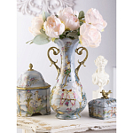 Ваза фарфоровая с попугаями Gaya варинант исполнения - 9 | Loft Concept в Рязани