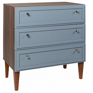 Комод серый из массива бука с 3-мя ящиками Wenge Light